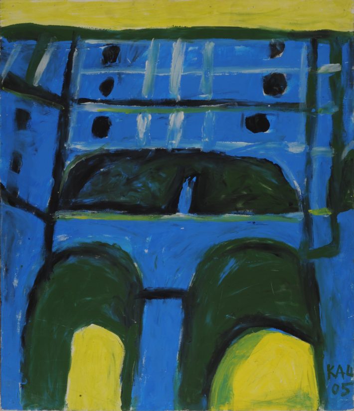 Григорий Кацнельсон. Чешский крулов. 2005. Оргалит, акрил. 71х61