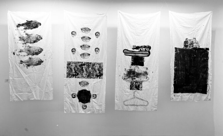 борей | Стас Казимов. ЛЁГКИЕ. Печатная графика на ткани